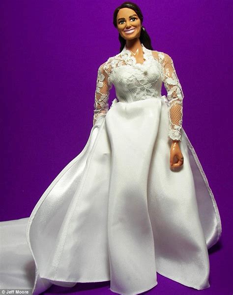 kate middleton dolls sport tacky royal wedding replica dresses daily mail online