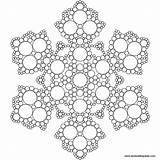 Coloring Pages Mandala Winter Popular sketch template