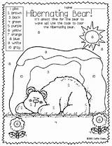 Hibernation Bear Hibernating Coloring Bears Pages Winter Animals Preschool Activities Math Color Theme Hibernate Number Polar Crafts Worksheets Printable School sketch template