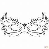 Mask Masquerade Coloring Pages Printable Template Masks Mardi Gras Kids Templates Drawing Paper Adult Butterfly Sketch sketch template