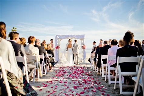 wedding ceremony   beach  coronado island california san