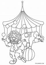 Circus Coloring Pages Printable Theme Color Kids Sheet Print Children sketch template