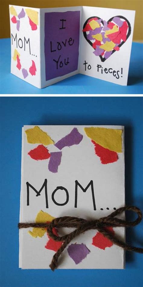 easy mothers day cards  kids   scrap booking