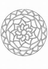 Coloring Mandala Pages Printable Geometric Patterns Simple Mosaic Round Level Expert Mandalas Abstract Advanced Beginners Color Adult Getcolorings Print Popular sketch template