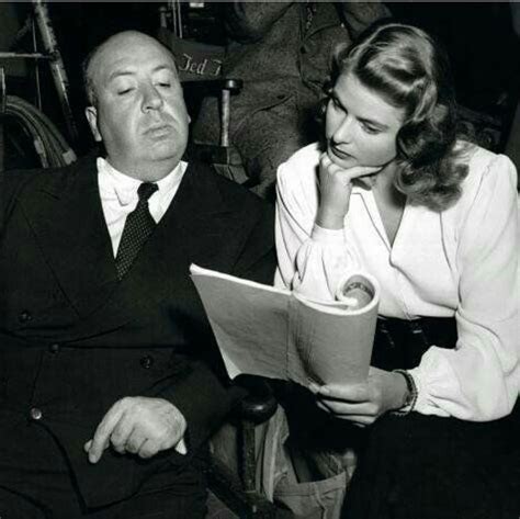 alfred hitchcock and ingrid bergman classic hollywood