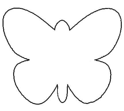 butterfly outline printable clipart