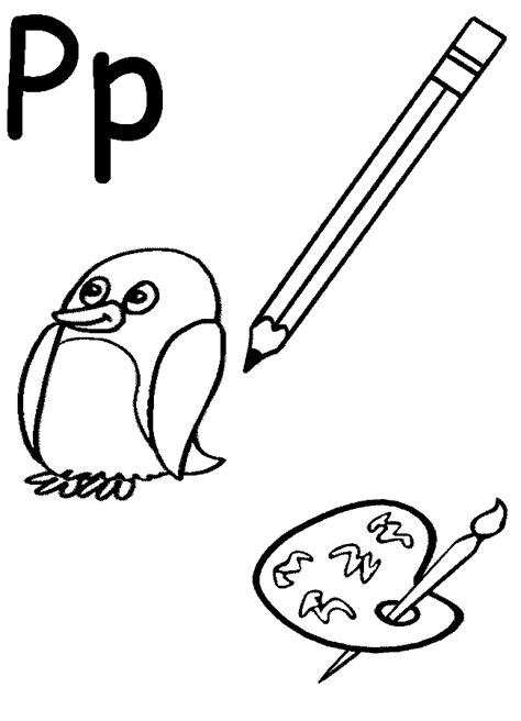 letter p coloring pages coloring home