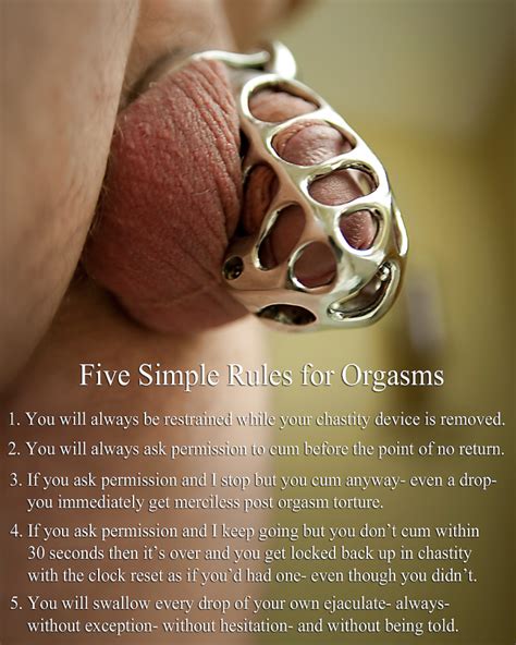 5 rules for sissy chastity slave orgasms freakden