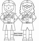 Coloring Scout Daisy Girl Pages Library Clipart Cartoon sketch template