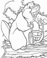 Coloring Beaver Pages Disney Colouring Mask Topcoloringpages sketch template