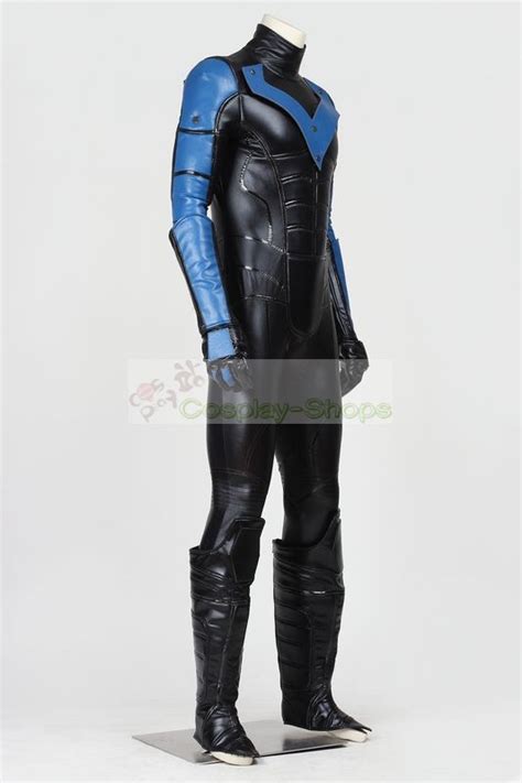Custom Cheap Batman Arkham City Nightwing Cosplay Costume Richard John