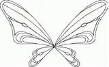 Coloring Fairy Wings Wing sketch template