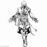 Ezio Assassin Xcolorings 1152px Habit Critter 136k Ubisoft sketch template