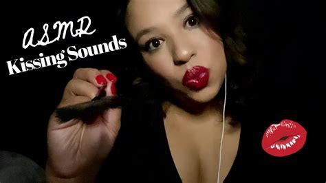 💋 asmr kissing sounds and repeating kiss besito face brushing 💋 youtube