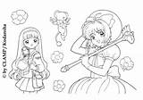 Coloring Tomoyo Sakura Hellokids Cardcaptor Pages Captor Daidouji Card Manga Sheets sketch template
