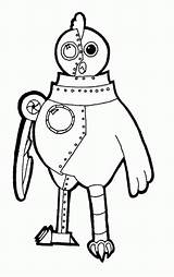 Robot Chicken Coloring Pages Print Popular Coloringhome sketch template
