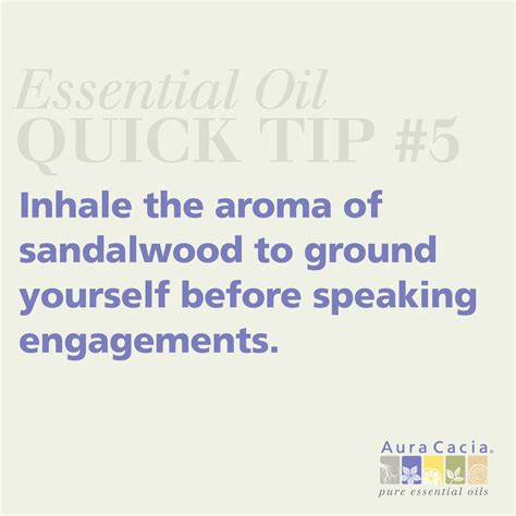 public speaking tip    told  sandalwood essential oil aromatherapy