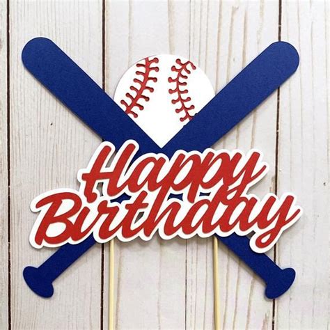baseball birthday cake topper baseball party topper softball etsy
