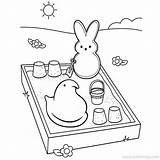 Peeps Bunnies sketch template