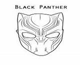 Panther Coloring Face Mask Template Pages sketch template