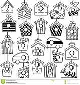 Birdhouse Clipart Outline Bird House Drawing Webstockreview sketch template