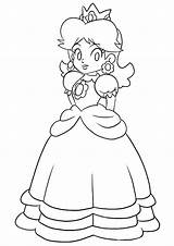 Peach Princesa Printable Colorir Princesas Ausmalbilder Pfirsich Prinzessin Mario Rosalina Dibujosonline Daisy Kart Categorias sketch template