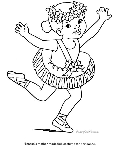 ballet coloring page  print