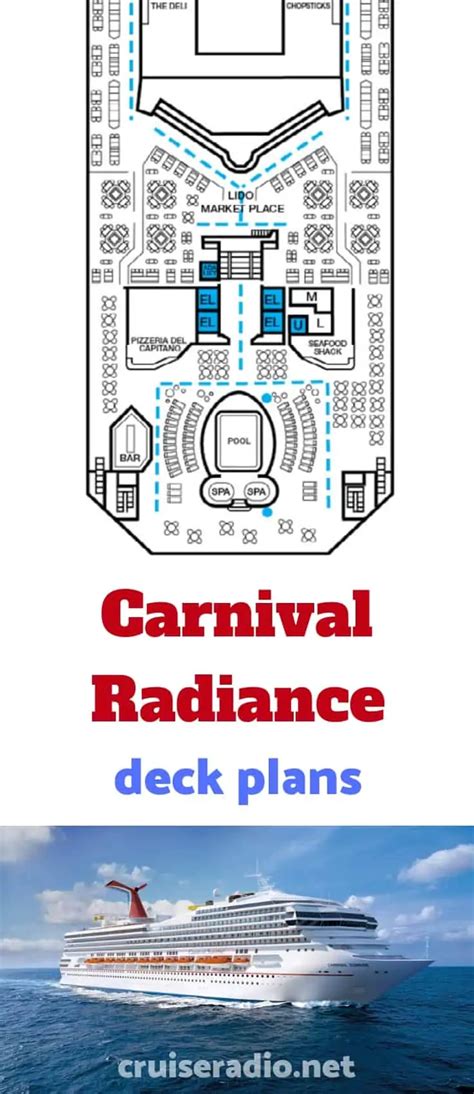 radiance deck plans cruise radio daily updates   cruise industry