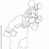 Zou Zebra Coloring Little Pages Cute Hellokids Grandpa Tv Characters Parents His Printables Favorite sketch template