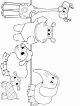 Dibujos Babytv Coloring Personajes Charlie Numeros Elefante Charly sketch template