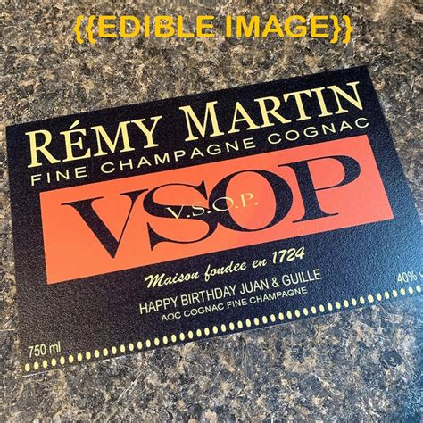 personalized remy martin label remy martin label custom remy etsy