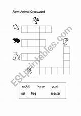 Crossword Farm Animal Preview sketch template
