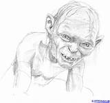 Gollum Smeagol Hobbit Lotr sketch template