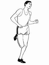 Running Long Coloring Distance Pages Jump Template Supercoloring sketch template