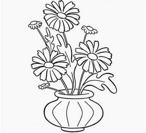flower pot drawing images  getdrawings