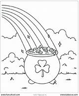 Coloring Pages Rainbow St Patrick Pot Gold Leprechaun Patricks March Printable Kids Saint Sheets Drawing Print Crafts Color Getdrawings Getcolorings sketch template