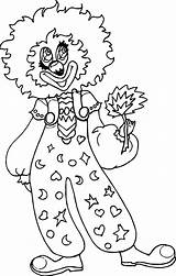 Coloring Clown Wecoloringpage sketch template