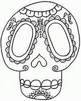 Muertos Calaveras Calavera Catrinas Azucar Skulls Imagenes Coloringhome Imageneseducativas Relacionado sketch template