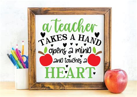 teacher takes  hand opens  mind  graphic  funnysvgmax