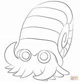 Pokemon Coloring Omanyte Pages Color Print Online Printable Drawing Paper sketch template