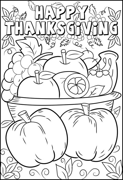 thanksgiving coloring pages  kids etsy