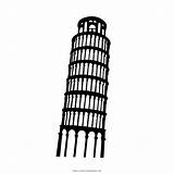 Pisa Tower Coloring Pluspng sketch template