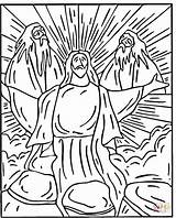Transfiguration Coloring Jesus Pages Printable Sunday Clipart Crafts Color Sheets School Supercoloring Cartoons Kids Dot Period Visit Mission Library Categories sketch template