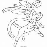 Coloring Sylveon Pages Pokémon Comments sketch template