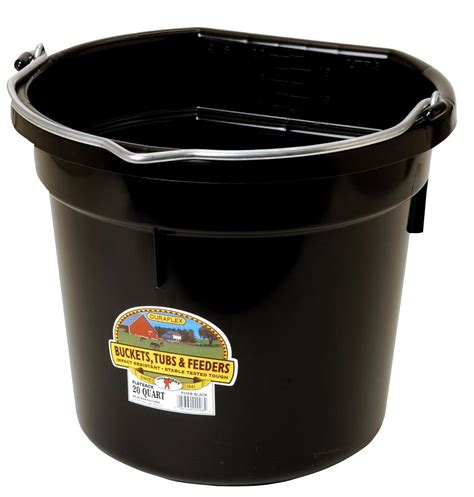 amazoncom  giant  quart black flat plastic bucket pfbblack pet supplies