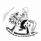 Fancy Boy Rocking Horse Surfnetkids Coloring sketch template