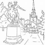 Boston Coloring Pages Massacre Getcolorings Printable sketch template