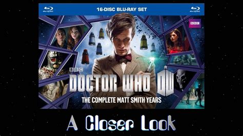 doctor who complete matt smith years blu ray set closer look youtube