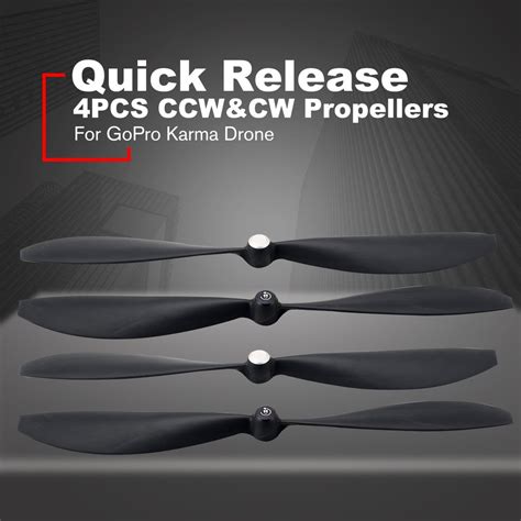 pair quick release replacement propellers ccwcw props  gopro karma dronedrone accessories