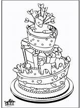 Coloring Cake Birthday Celebration Pages Kleurplaten Verjaardag Taart Theme Voor Popular Bezoeken Coloringhome Nl Advertisement Afkomstig Van Books sketch template